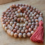 8mm Rose Quartz Beads Necklace Bless Inspiration Pray