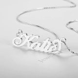 Personalized 925 Silver Name Necklace Anniversary Gift Women