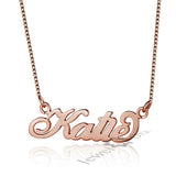 Personalized 925 Silver Name Necklace Anniversary Gift Women