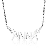 Personalized Style Name Necklace 925 Sterling Silver Pendant