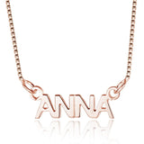 Personalized Style Name Necklace 925 Sterling Silver Pendant