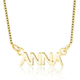 Personalized Style Name Necklace 925 Sterling Silver Pendant