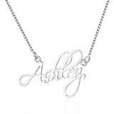 925 Sterling Silver Tiny Name Necklace Pendant for Women