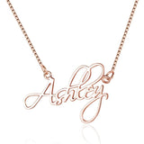 925 Sterling Silver Tiny Name Necklace Pendant for Women