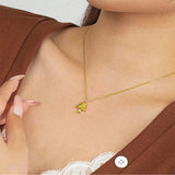 YYSUNNY 925 Silver Necklace Xmas Tree Pendant Collarbone Chain Gift