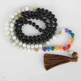 8mm 108 Natural 7 Chakra Agate Jade Beads Necklace