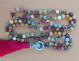 Egg Yolk Beads Tassel Necklace Bracelet for Spirituality