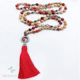 Egg Yolk Beads Tassel Necklace Bracelet for Spirituality