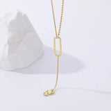 S925 Sterling Silver Long Necklace For Women Sweater Chain