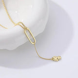 S925 Sterling Silver Long Necklace For Women Sweater Chain
