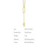 S925 Sterling Silver Long Necklace For Women Sweater Chain