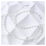 S925 Sterling Silver Pearl Beaded Chocker Necklace