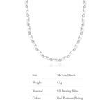 S925 Sterling Silver Pearl Beaded Chocker Necklace