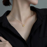 Choker Necklaces Women Solid 925 Silver Velvet Suede Short Collares Jewelry