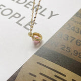 925 Silver Zircon Pendant Necklace Shine Light Aesthetics Party Jewelry