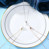 925 Silver Light Bulb Shell Pearl Pendant Necklace Women