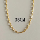 925 Silver Wide Chain Choker Necklace for Women