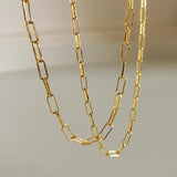 925 Silver Wide Chain Choker Necklace for Women