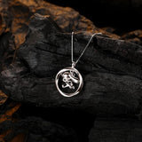 S925 Silver Running Rabbit Necklace Glossy Clavicle Chain