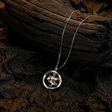 S925 Silver Running Rabbit Necklace Glossy Clavicle Chain