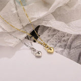 Vintage Lock Necklace Heart Pendant