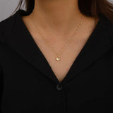 Vintage Lock Necklace Heart Pendant