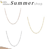 925 Sterling Silver Pan Necklace Anchor Chain Link Necklace