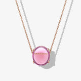 925 Sterling Silver Necklace Four Beads Charm Silver Necklace