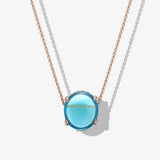 925 Sterling Silver Necklace Four Beads Charm Silver Necklace