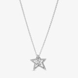 Women's 925 Silver Hearts Pendant Circle Necklace
