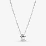 Women's 925 Silver Hearts Pendant Circle Necklace