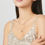 925 Sterling Silver Heart Pendant Necklace Original Chain Women Gift EFN168