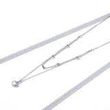 925 Sterling Silver Heart Pendant Necklace Original Chain Women Gift EFN168