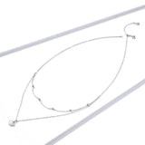925 Sterling Silver Heart Pendant Necklace Original Chain Women Gift EFN168