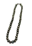 Green Potato Shape Freshwater Pearl Necklace 8x9mm