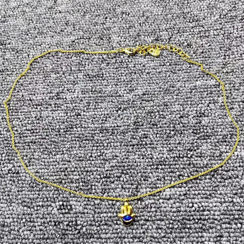 Delicate Palm Pendant Necklace 925 Silver Holiday Gift