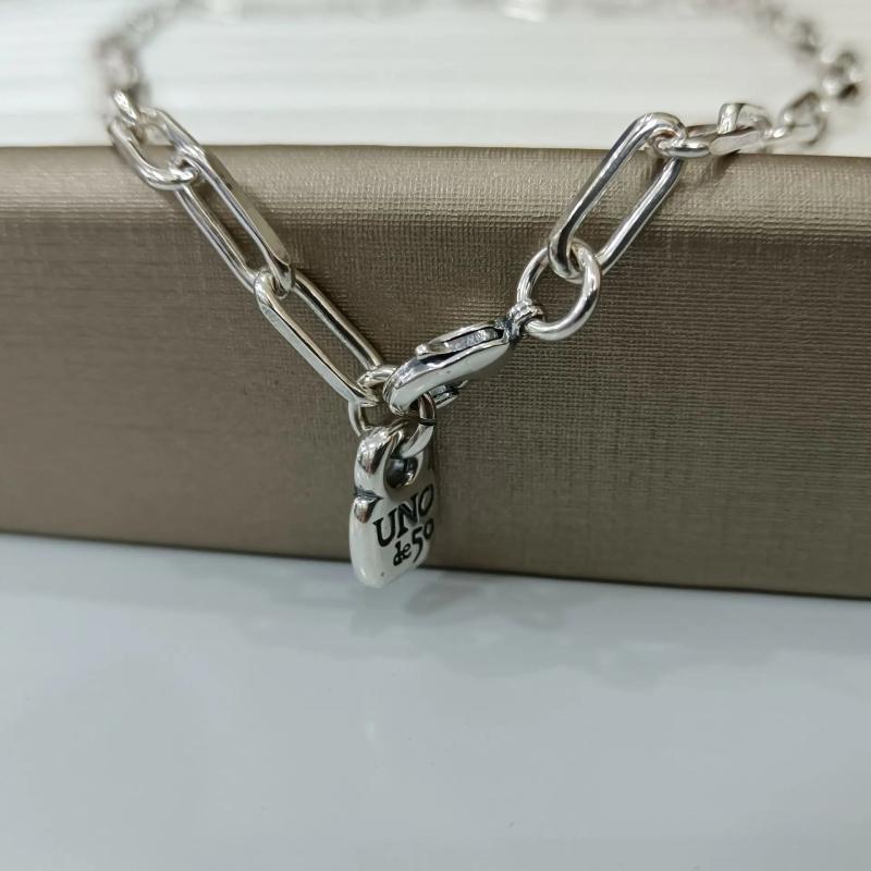 925 Silver Lock Link Chain Necklace