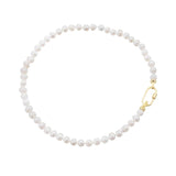 Freshwater Pearl Choker Necklace with Brass Plated Clasp