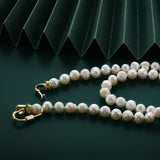 Freshwater Pearl Choker Necklace with Brass Plated Clasp