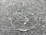 Electroplated 925 Silver Nameplate Lucky Necklace