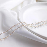 14K Filled 3x4.5MM Zircon Crystal Beads Necklace Chains DIY Jewelry