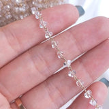 14K Filled 3x4.5MM Zircon Crystal Beads Necklace Chains DIY Jewelry