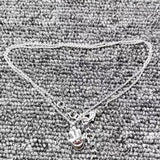 Electroplated 925 Silver Palm Pendant Necklace for Holidays