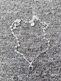 U Node 50 High Original Electroplated Silver Sapphire Pendant Necklace