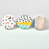 Geometric Print Acrylic Earrings DIY Material