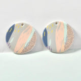 Geometric Print Acrylic Earrings DIY Material