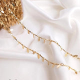 14K True Filled Leaf Water Drop Necklace Chain DIY Jewelry Making