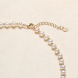 14K Pearl Bow Choker Necklace DIY Jewelry