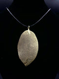 18K Leaf Necklace Winter Sweater Decoration Pendant Boutique Jewelry