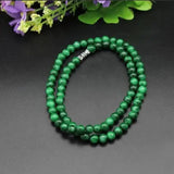 Green Round Gemstone Beads Strand 19.5 Inches